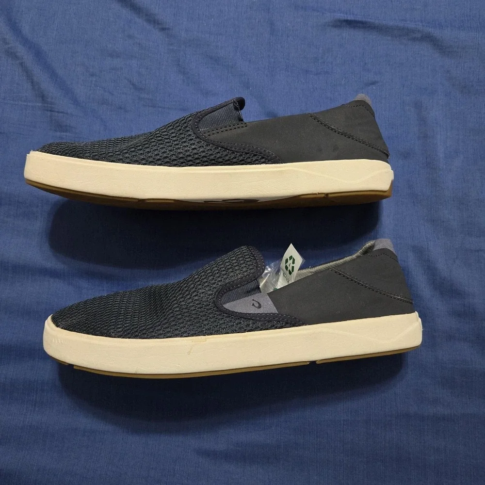 OluKai Shoes Mens Size 12 Blue Lae'ahi Mesh Slip On Casual Comfort Breathable
